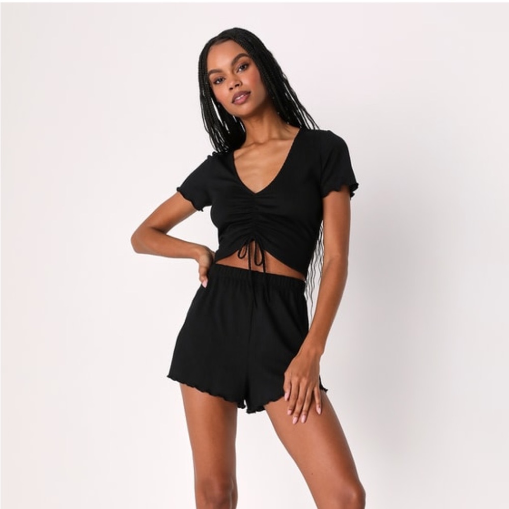 Lulus Black Pajama Set